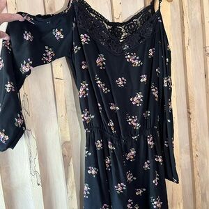 Juniors floral shorts romper